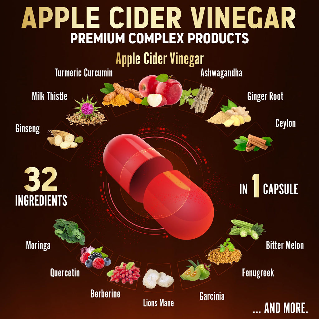 Zolotus Apple Cider Vinegar 32-in-1 Capsules - 180 Capsules - image 6