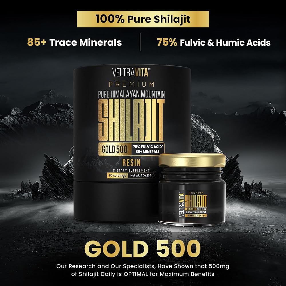 VeltraVita 100% Pure Himalayan Shilajit Resin Gold Grade - 30g - image 2