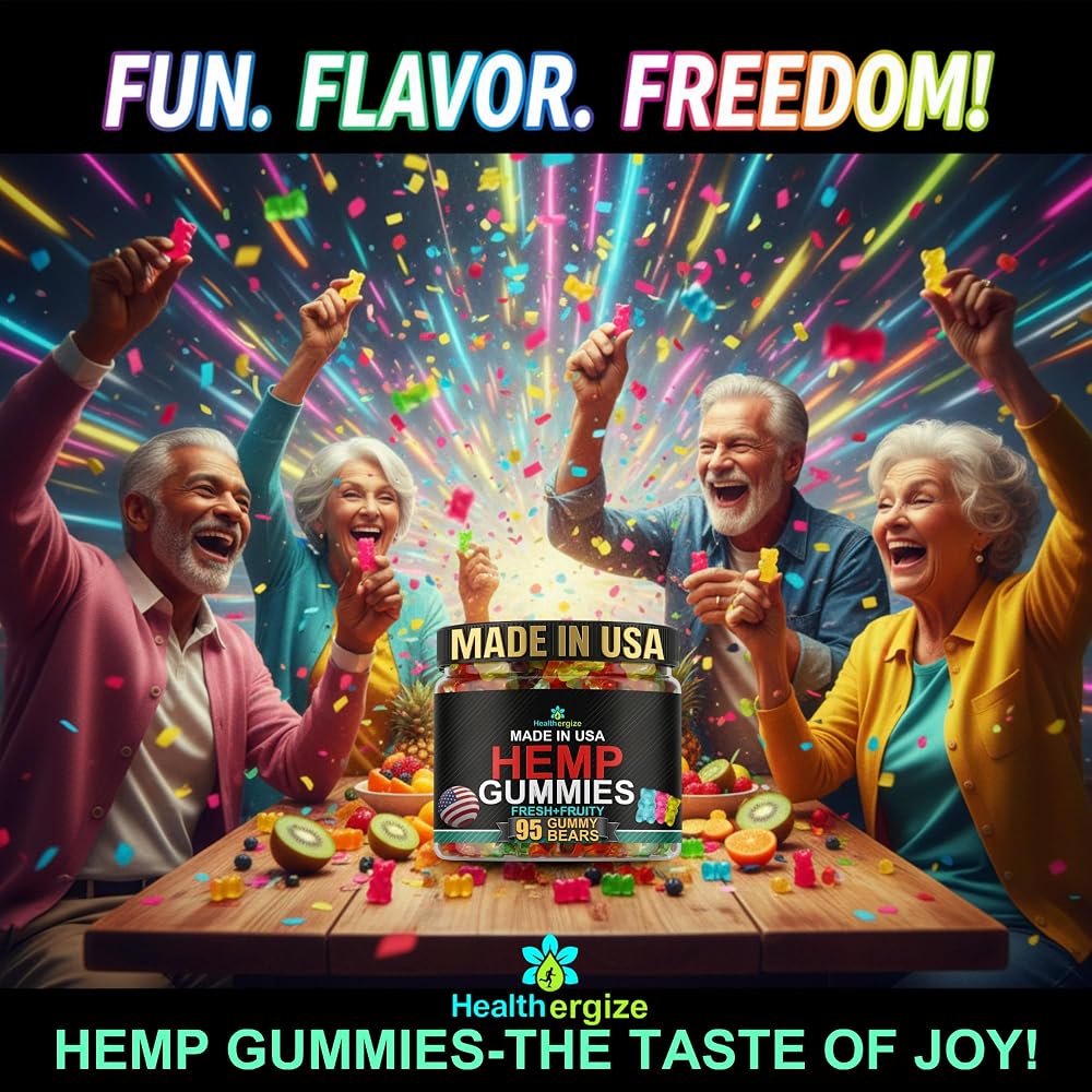 Healthergize Hemp Gummies for Sleep - 95 Gummies - image 7