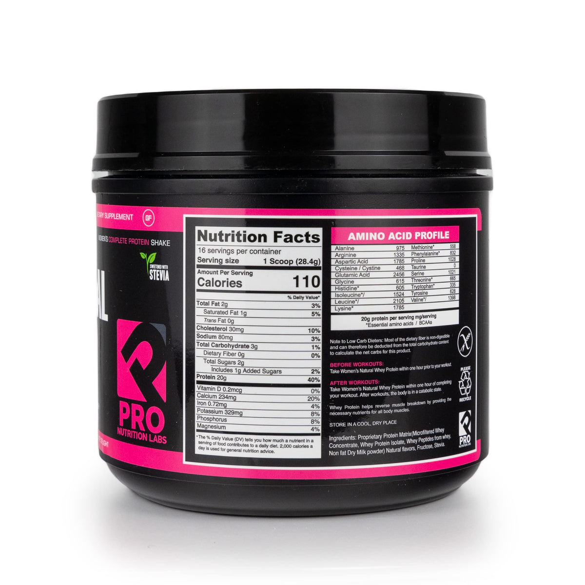 PRO NUTRITION LABS Whey Protein Powder for Women - 1 Lb - image 9