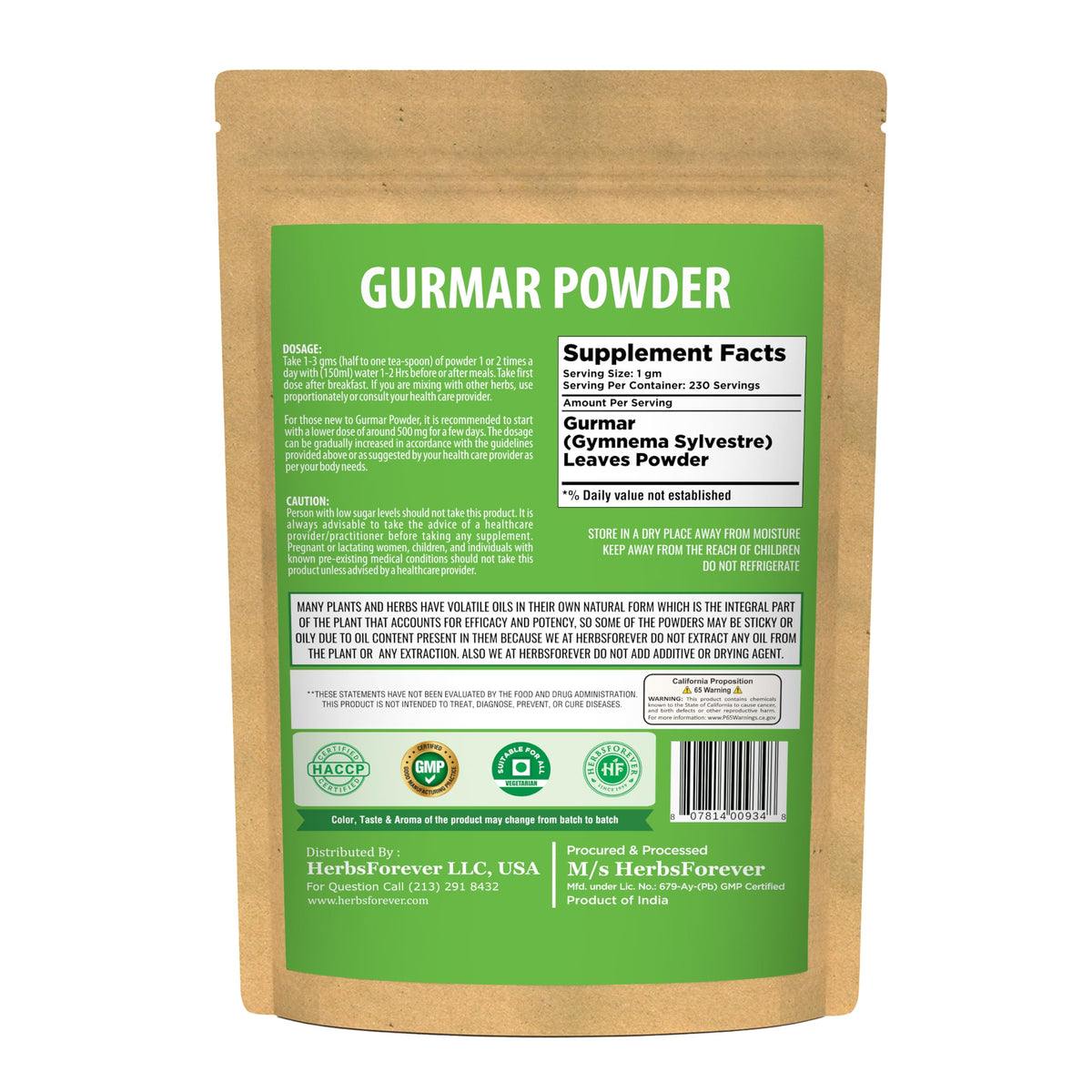 Herbsforever Gurmar Powder Products