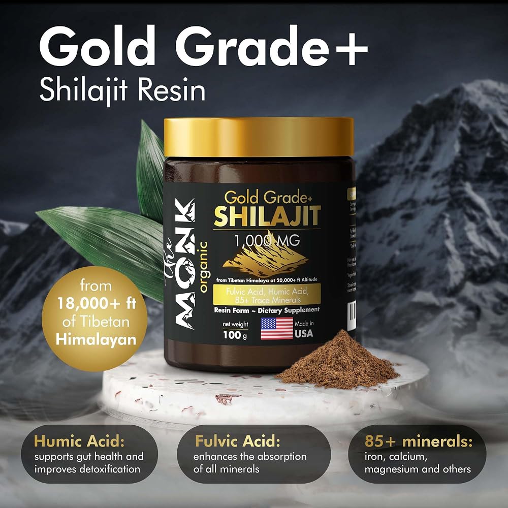 THE MONK Organic Himalayan Shilajit Resin 1000 mg - 100g - image 2