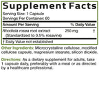 Bronson Rhodiola Rosea Adaptogen for Stress, Mood & Energy - 60 Capsules - image 4