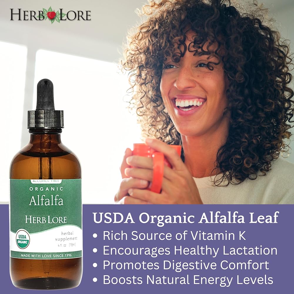 Herb Lore Organic Alfalfa Leaf Tincture