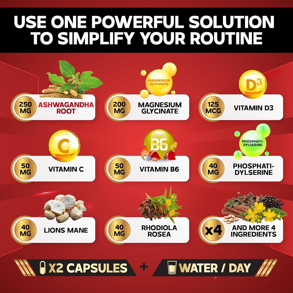NUQIIT Cortisol Shield Ashwagandha & Magnesium - 90 Capsules - image 3