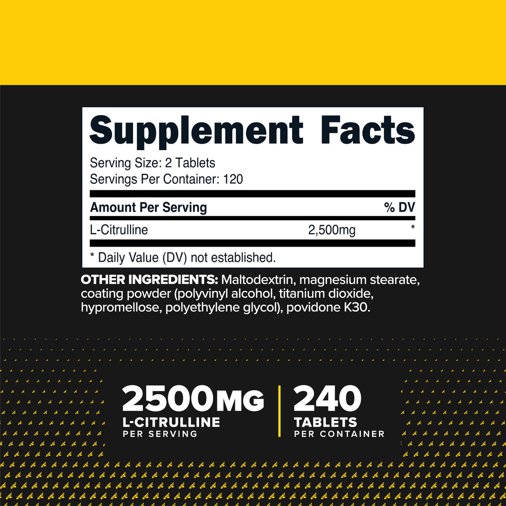 Primaforce L-Citrulline 2500mg Tablets