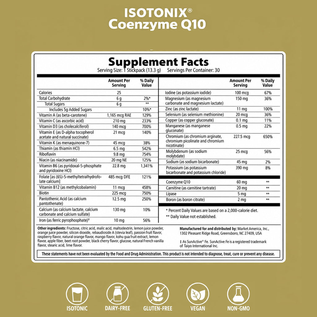 Isotonix CoQ10 Supplement Powder for Cellular Energy - 30 Servings - image 8