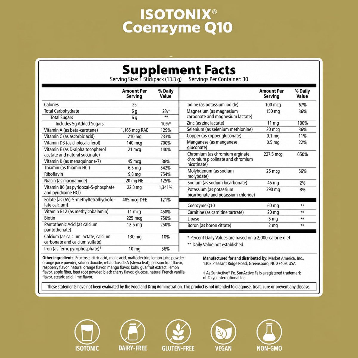 Isotonix CoQ10 Supplement Powder for Cellular Energy - 30 Servings - image 8