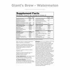 Nutrithority Giant's Brew Pre Workout Powder Watermelon - 19 oz - image 2