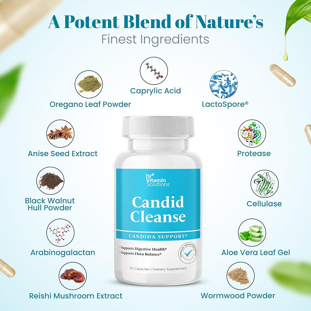 DR VITAMIN SOLUTIONS Candida Cleanse Detox Capsules - 30 Count - image 5
