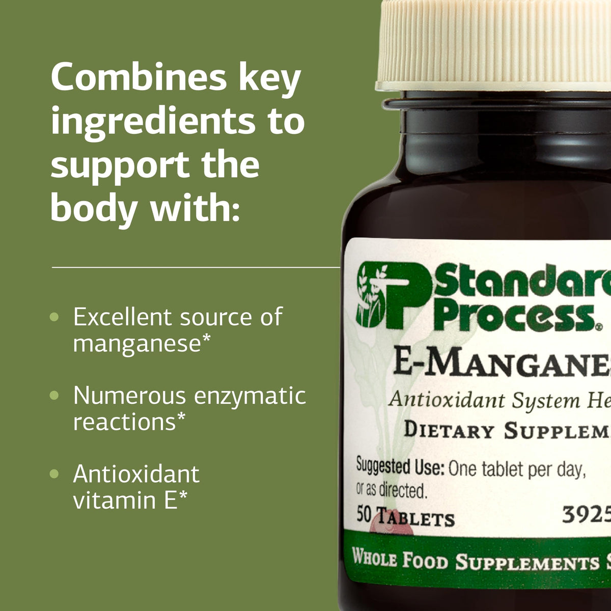 Standard Process E-Manganese Antioxidant & Cellular Health - 50 Tablets - image 4