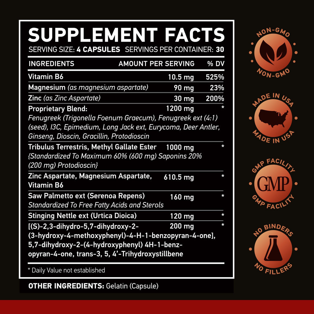NAR LABS AndroStar Hardcore Natural Testosterone Booster - 120 Capsules - image 5