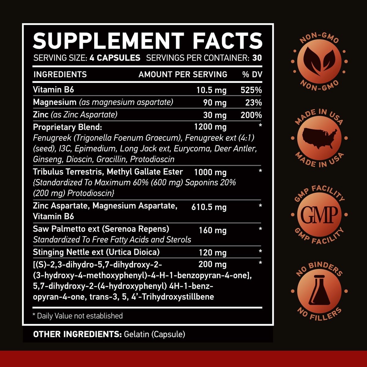 NAR LABS AndroStar Hardcore Natural Testosterone Booster - 120 Capsules - image 5