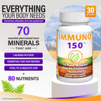 Immuno 150 Immune Support Supplement - 150 Vegetarian Capsules - image 2