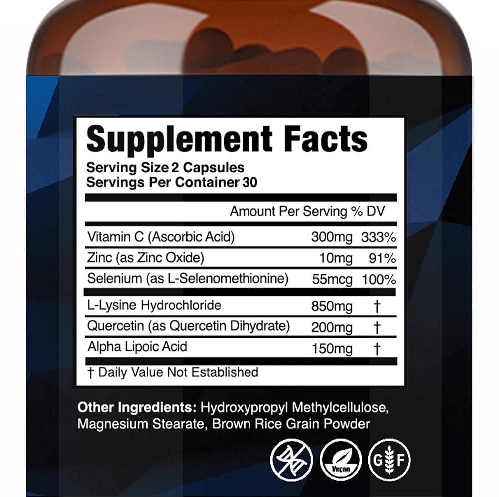 Cold Sore Shield Daily Cold Sore Supplement - 60 Capsules - image 2