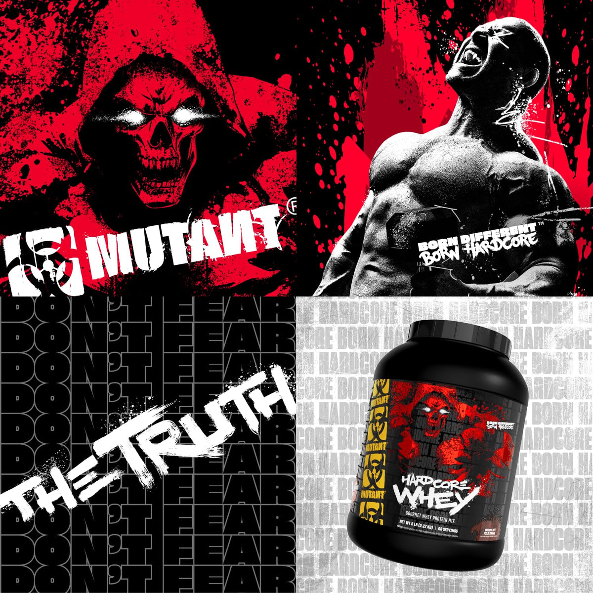 Mutant Hardcore Whey 100% Whey Protein Isolate Cookies & Cream - 5 lb - image 7