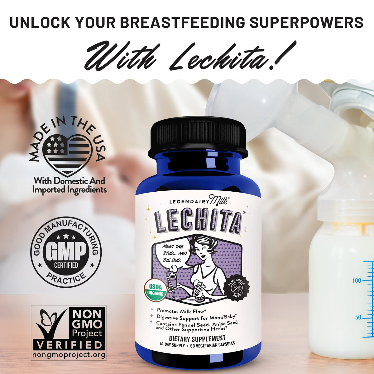 Legendairy Milk Lechita Breastfeeding Supplement - 60 Capsules - image 3