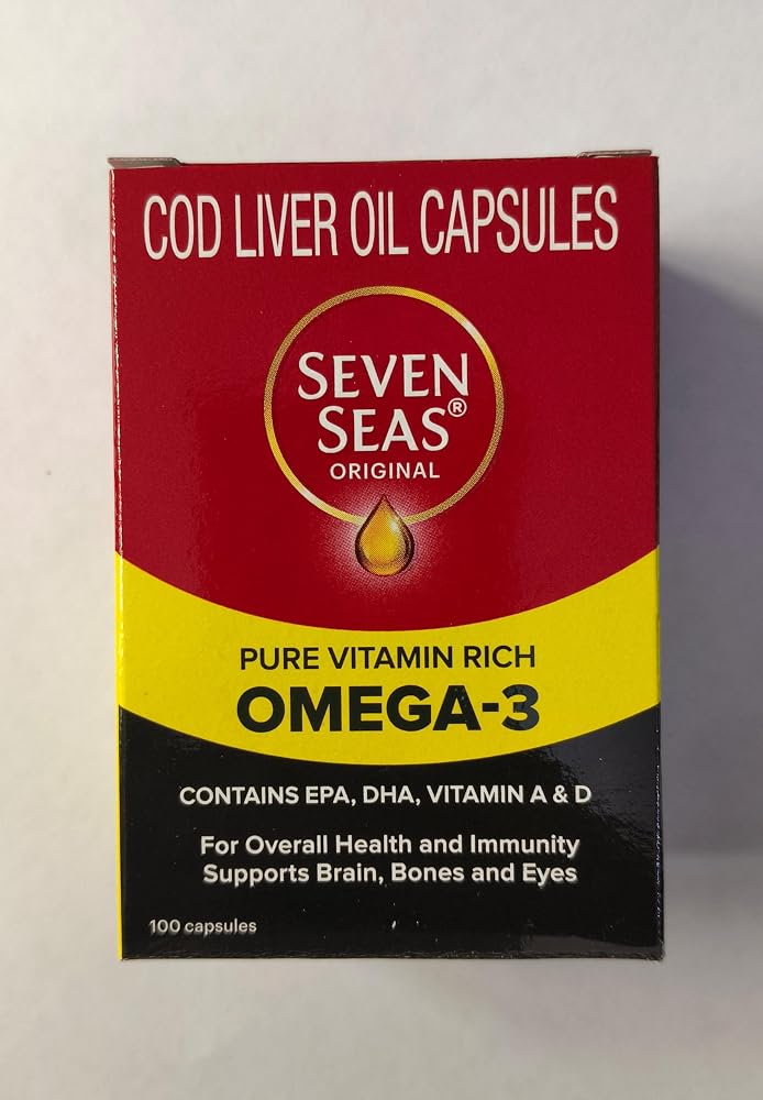 Seven Seas Cod Liver Oil High Strength with Vitamins D & E - 100 Capsules - image 5