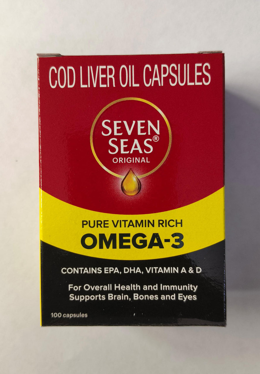 Seven Seas Cod Liver Oil High Strength with Vitamins D & E - 100 Capsules - image 5