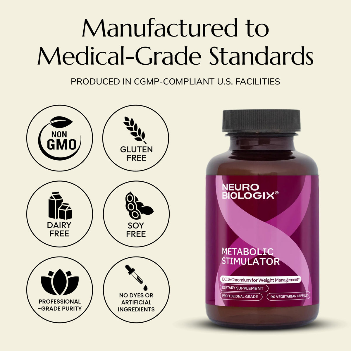 Neurobiologix Metabolic Stimulator Inositol & Chromium - 90 Capsules - image 9