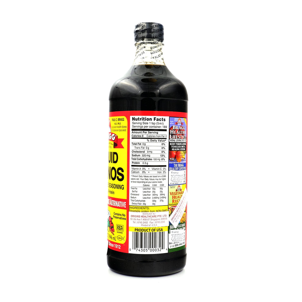 Bragg Amino Protein Concentrate Liquid - 12 Pack (32 oz each) - image 5