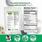 Z Natural Foods Whey Protein Isolate- Grass-Fed, No Sugar