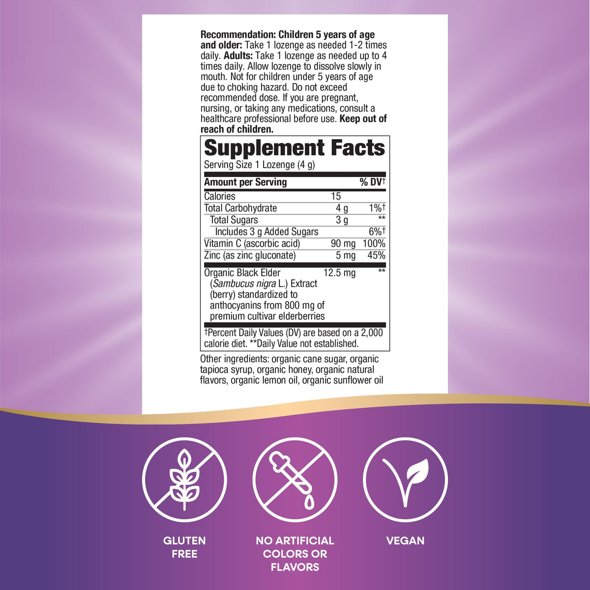 Nature's Way Sambucus Immune Lozenges