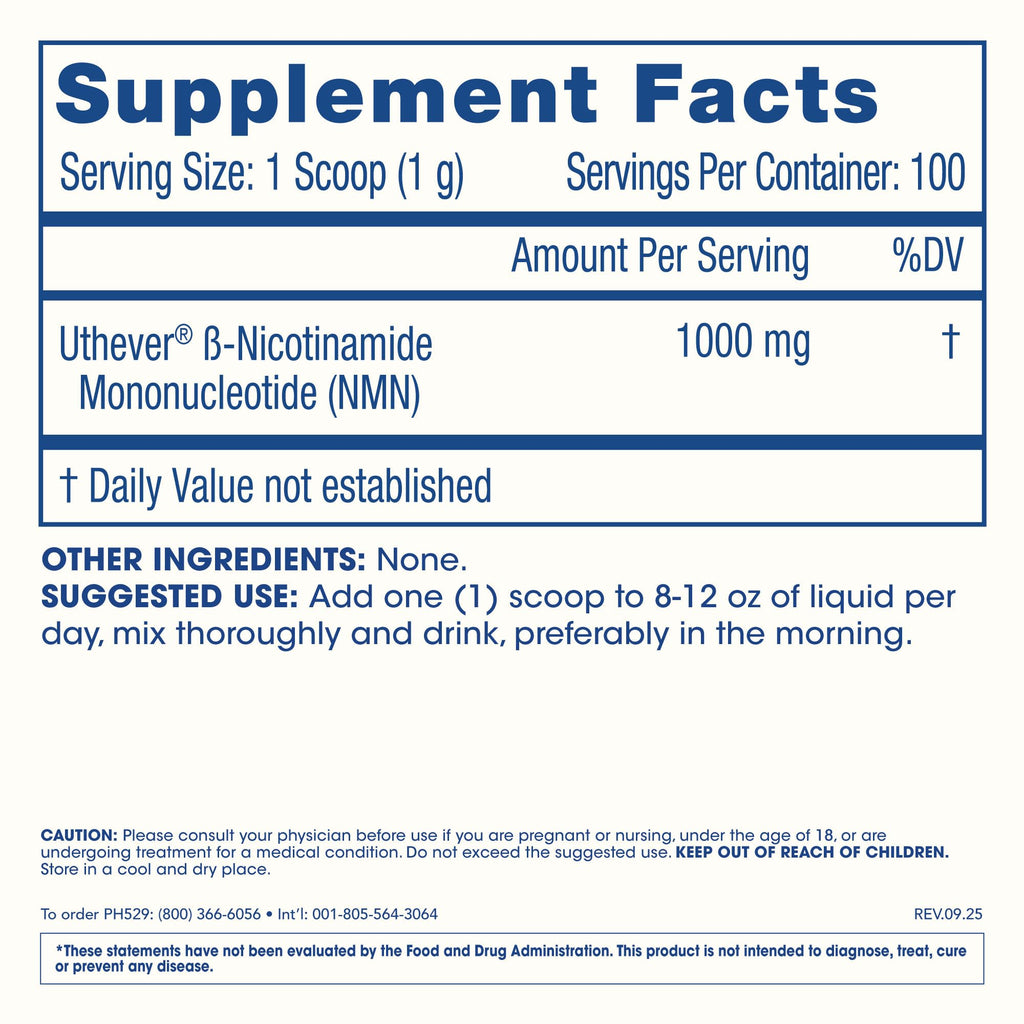 ProHealth NMN Pro Powder Clinically Studied Uthever® NMN. NAD+