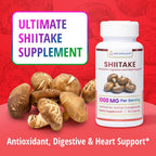 ENCAPSULATE Shiitake Capsules 1000mg Immune Support - 60 Count - image 3
