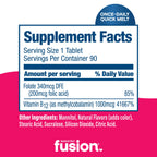 Bariatric Fusion Vitamin B12 1,000mcg Cherry Berry Quick Melts - 90 Tablets - image 4