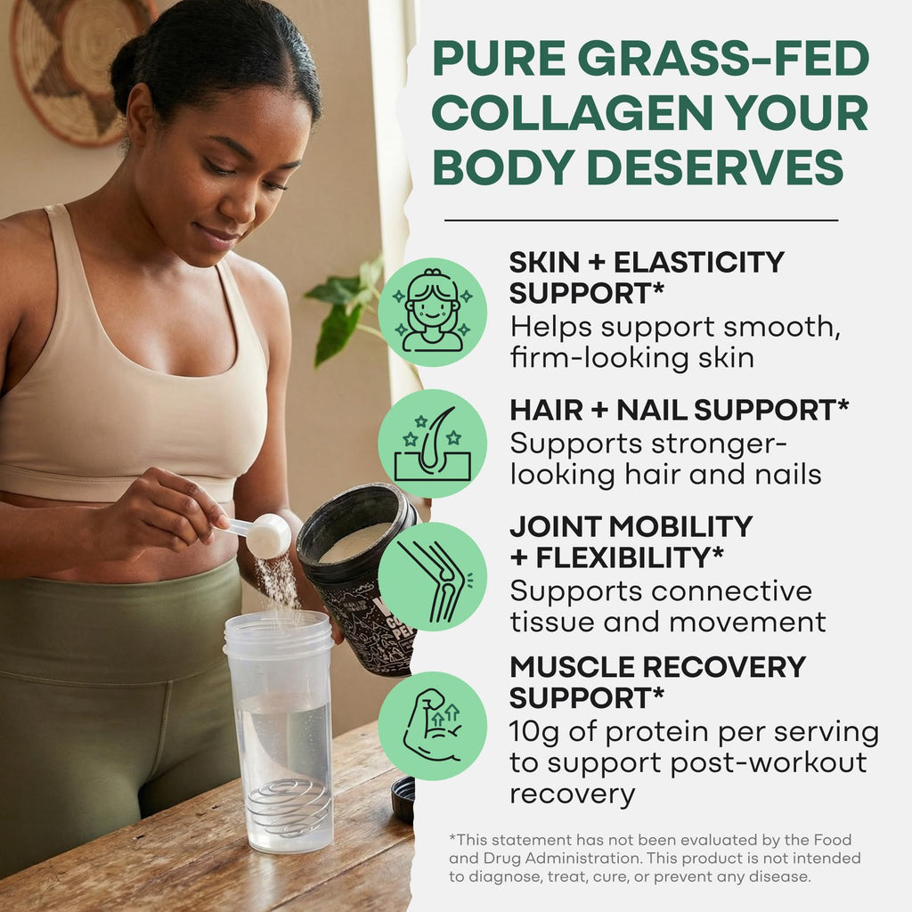 Wild Foods Collagen Peptides Powder Grass-Fed Type I&III - 16oz - image 3