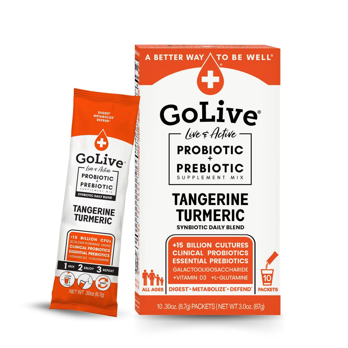 GoLive Prebiotic & Probiotic Powder - Daily Synbiotic