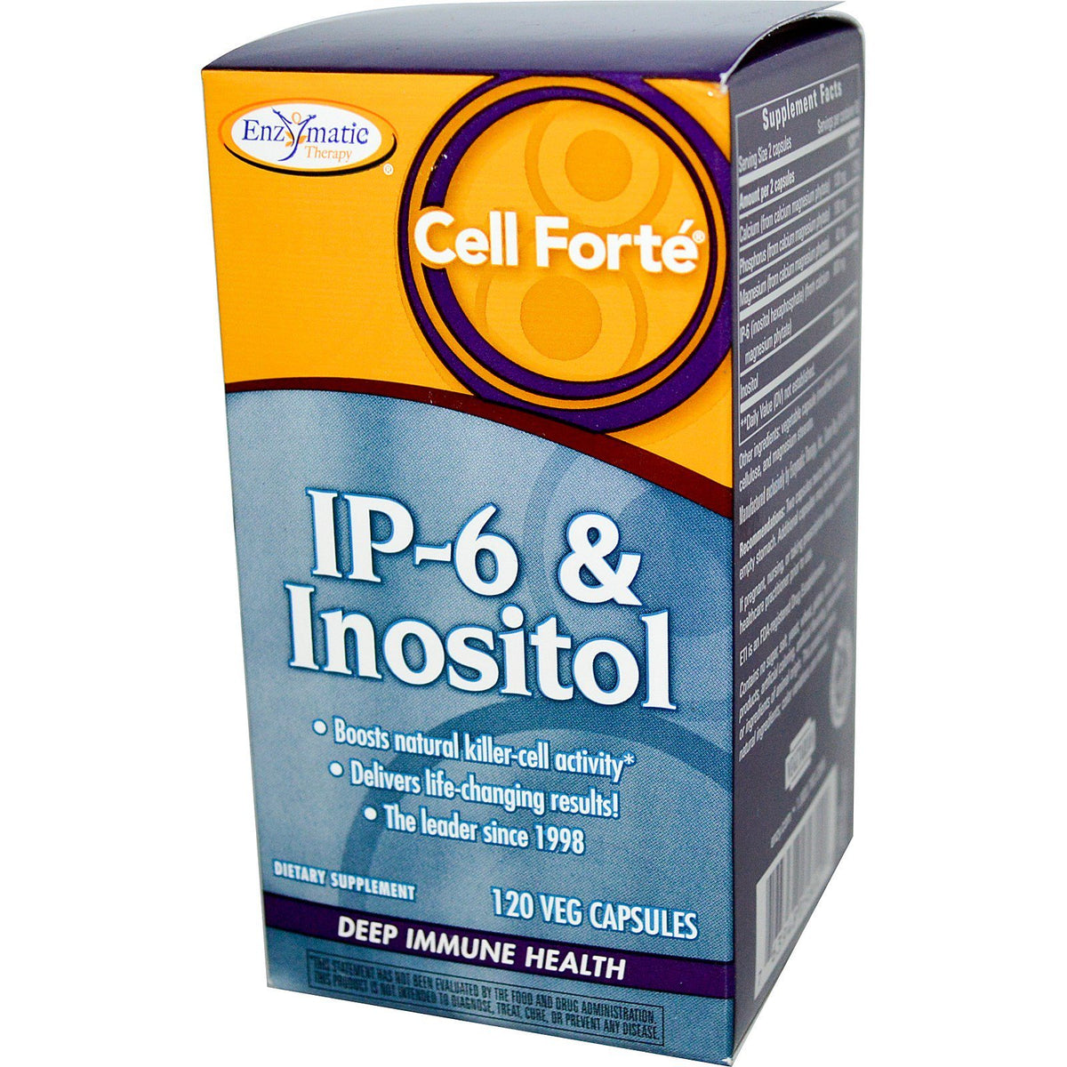 Enzymatic Therapy Cell Forte IP-6 Inositol - 120 Vegetarian Capsules