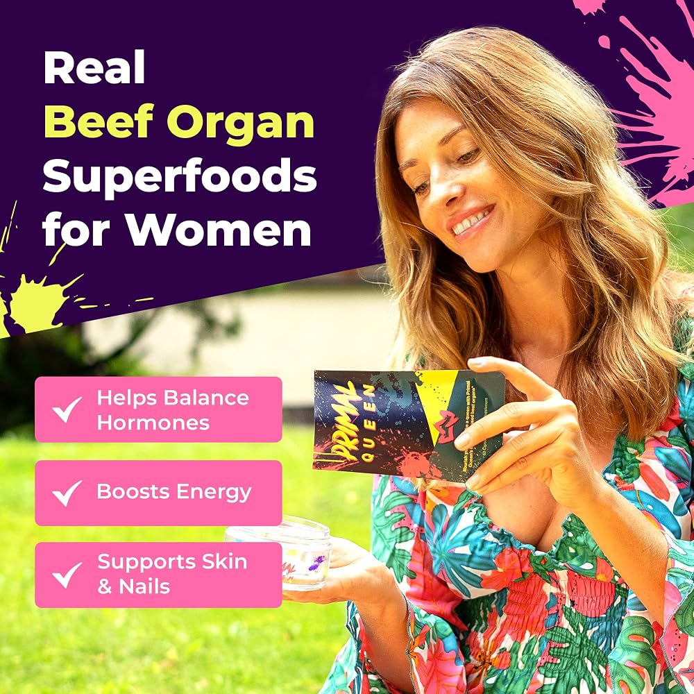 Primal Queen Female-Optimized Beef Organ Superfood Supplement (Beef