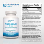 P Puregen Labs Puregen Labs Magnesium 400mg High Potency - 120 Tablets - image 2