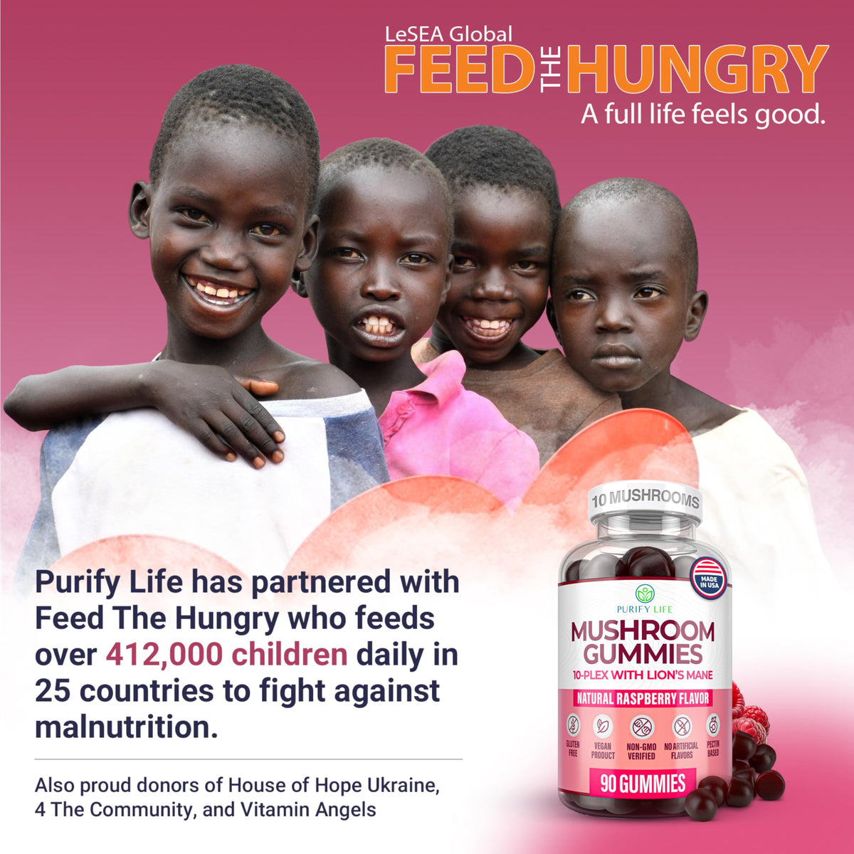 Purify Life Mushroom Gummies 10-Plex for Focus & Clarity - 90 Gummies - image 9