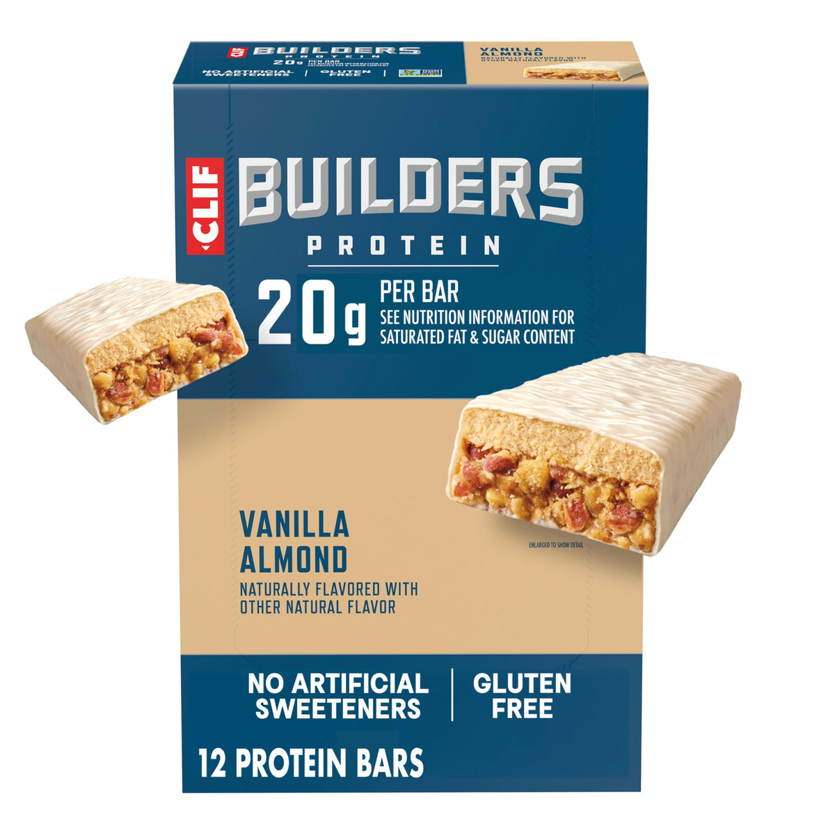 CLIF BUILDERS Protein Bars, Chocolatey Peanut Butter, Gluten Free
