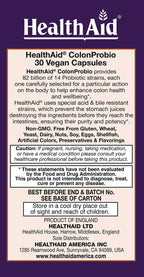 HealthAid ColonProbio 82 Billion CFU Probiotic - 30 Capsules - image 2