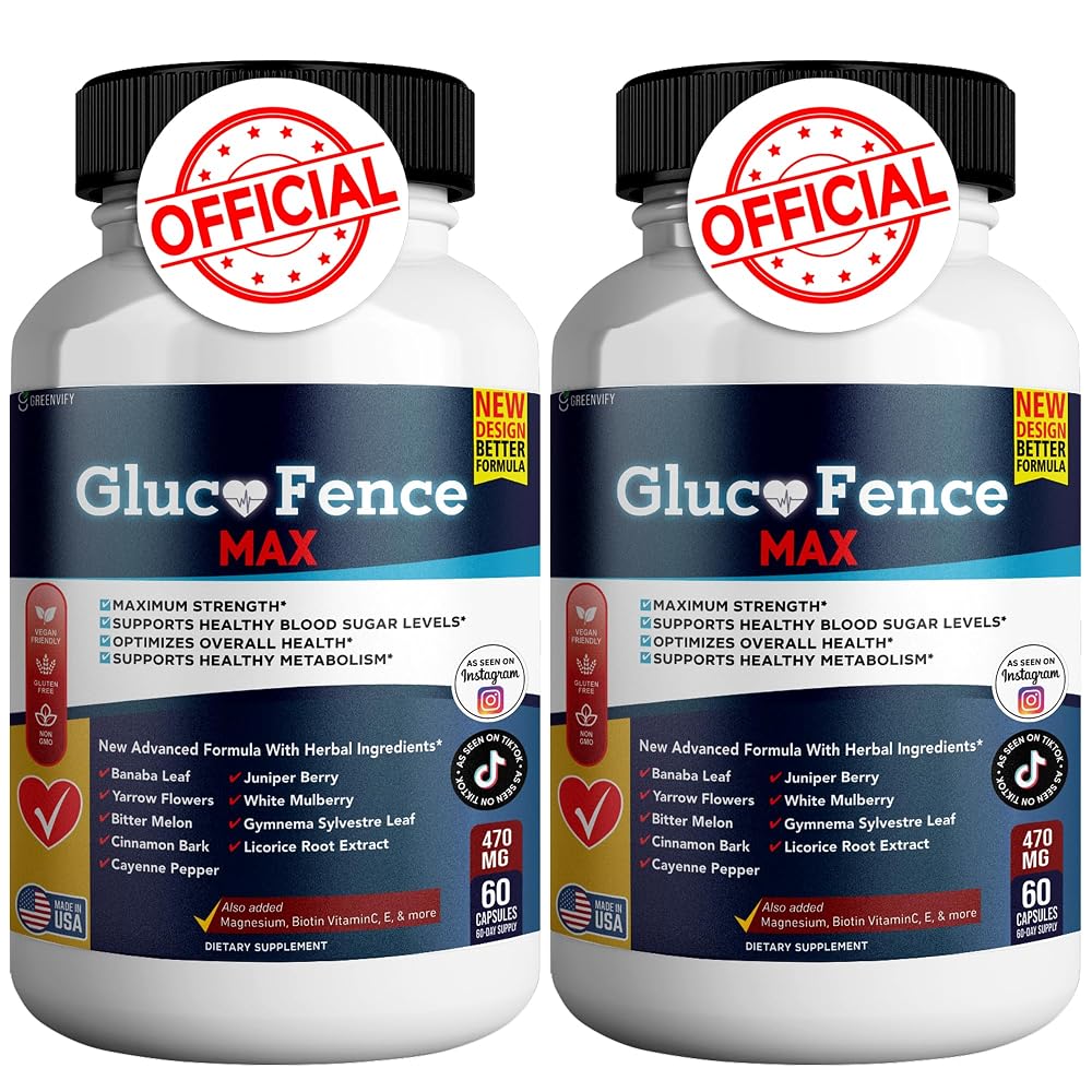 GREENVIFY Gluco Fence Max All Natural Formula to Maintain Healthy