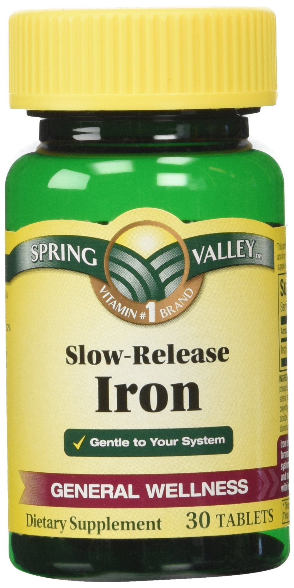 Spring Valley Slow Release Iron - 30 Tablets