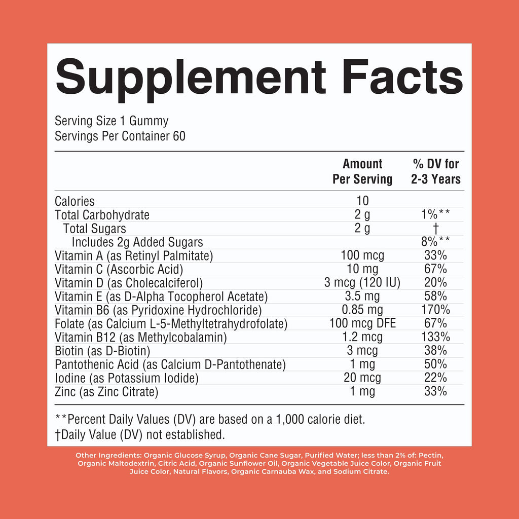 MARYRUTH'S Organic Toddler Multivitamin Gummies - 60 Count - image 9