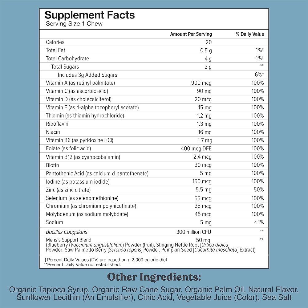 Chewsy Men's Multivitamin Chews