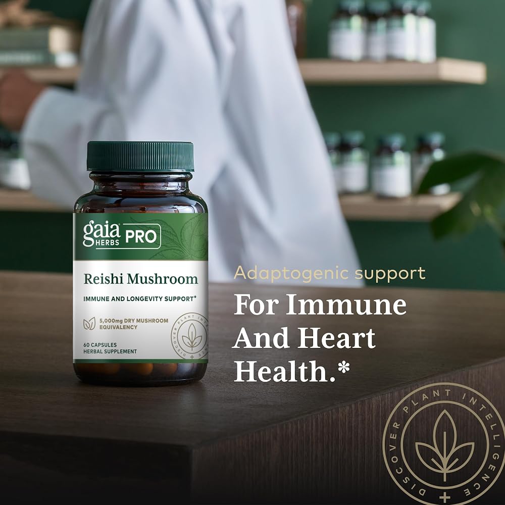 Gaia Herbs PRO Reishi Mushroom Immune Support - 60 Capsules - image 5