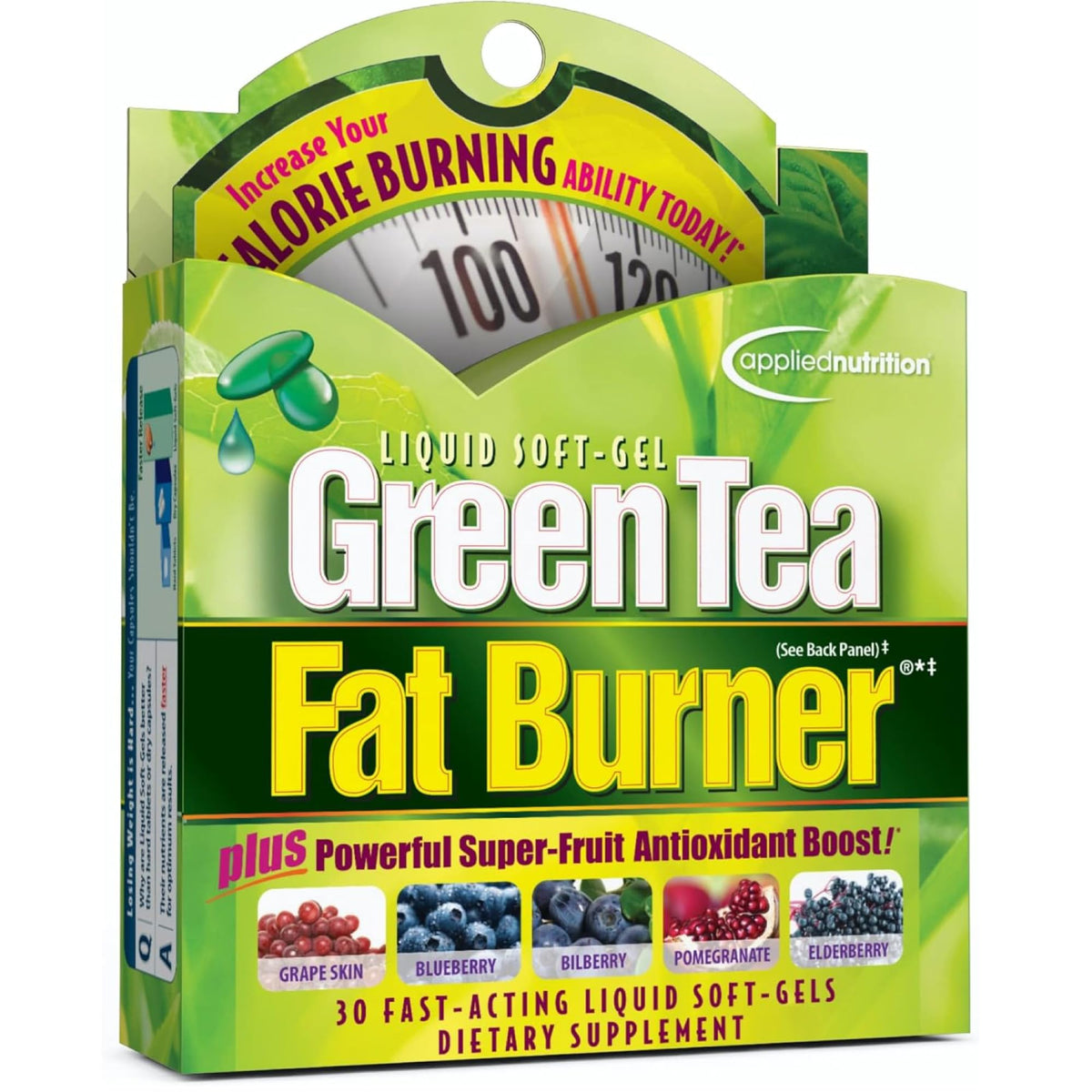 Applied Nutrition Green Tea Fat Burner Metabolism Support - 30 Softgels