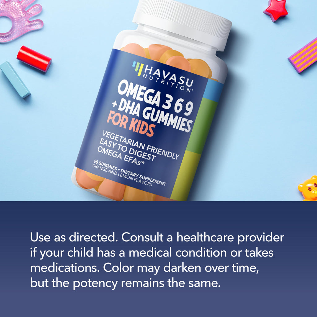 Havasu Nutrition Omega 3-6-9 + DHA Gummies for Kids - 60 Count - image 5