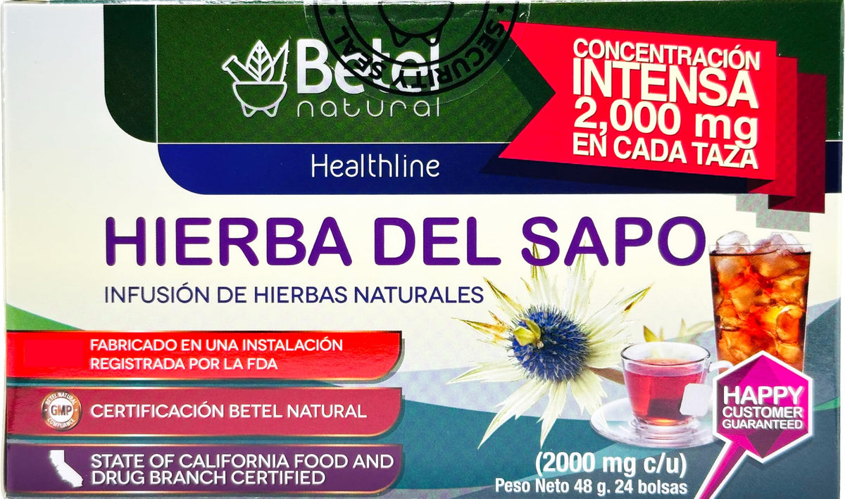 Betel Natural Hierba del Sapo Mexican Thistle Tea - 24 Tea Bags - image 2