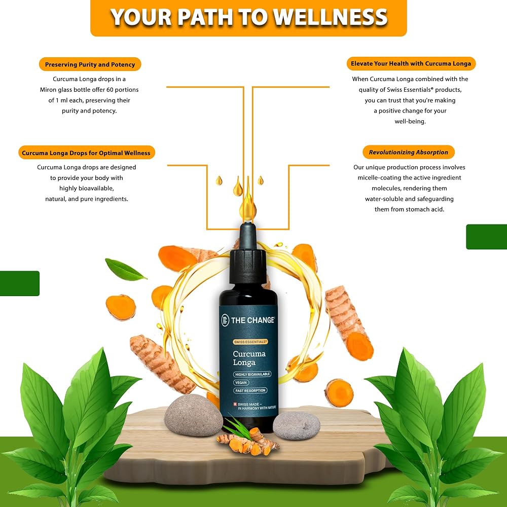 B THE CHANGE Curcuma Longa Drops with Selenium - 60ml - image 4