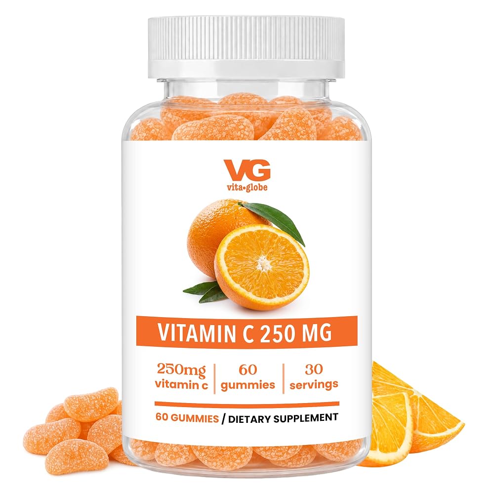 Vita Globe Vitamin C 250mg Gummies with Collagen - 60 Count