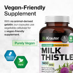 BIO KRAUTER Milk Thistle Supplement for Liver Support - 250 Capsules - image 4