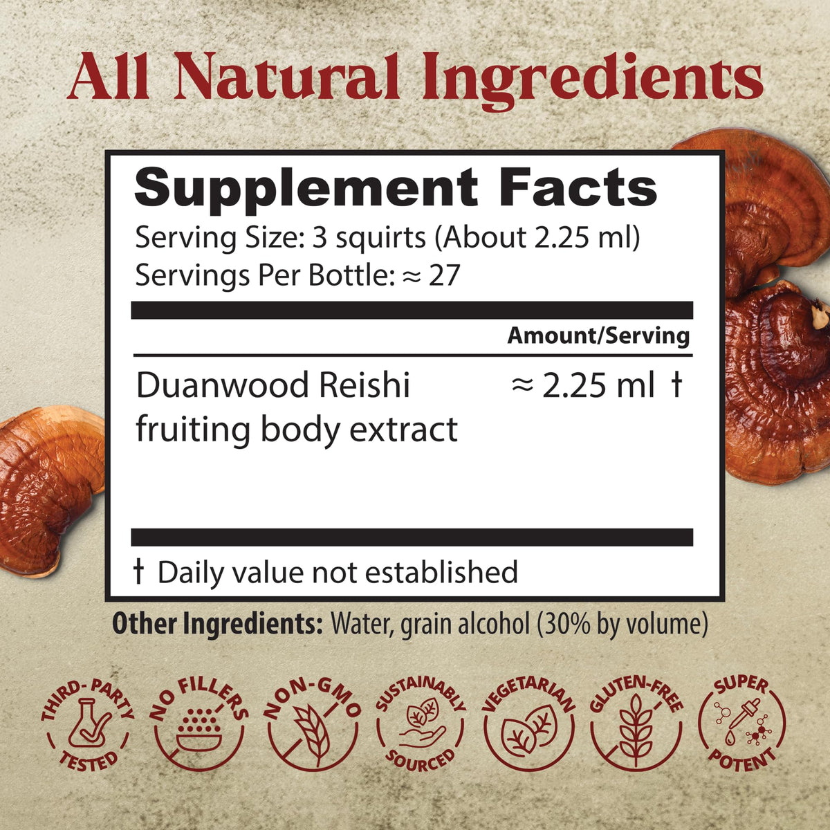 Dragon Herbs Duanwood Reishi Drops Mushroom Supplement - 2 fl oz - image 8